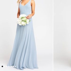 NWT Show Me Your Mumu Steel Blue Jenn Maxi Dress